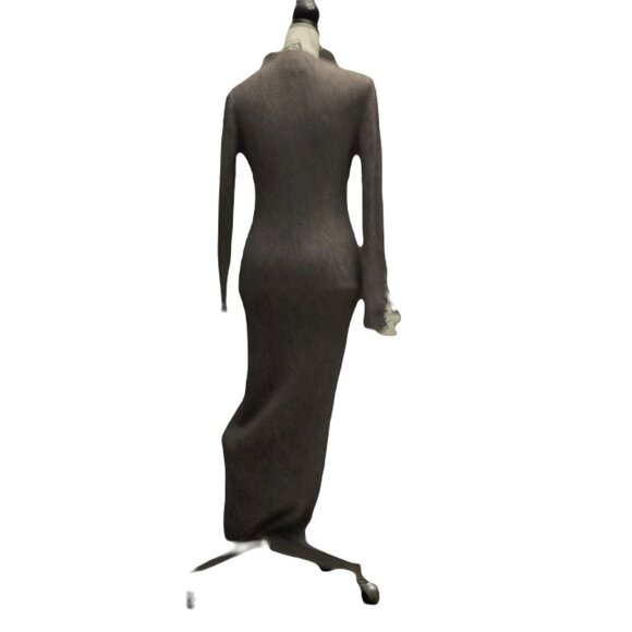 Ronny Kobo Vianne Knit Long Sleeve V-Neck Button Front Midi sweater dress size M - Picture 4 of 5